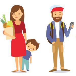 cartoon people cropped